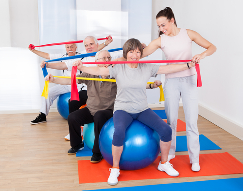 Fun balance exercises for elderly physical therapy patients