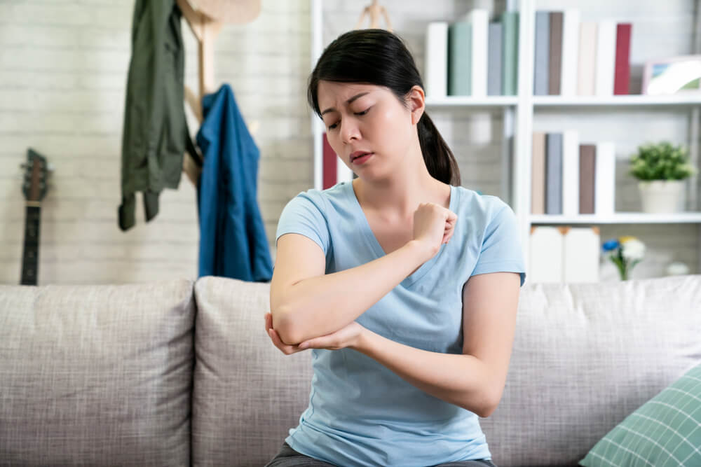 Burning pain in the elbow: 7 issues that could be causing it shutterstock 1379923037 burning pain in elbow