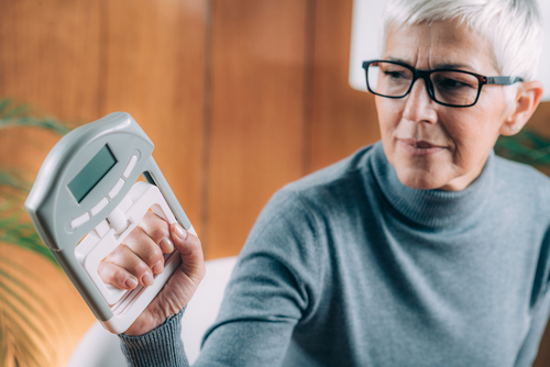 What a thumb arthritis test from a physical therapist may involve